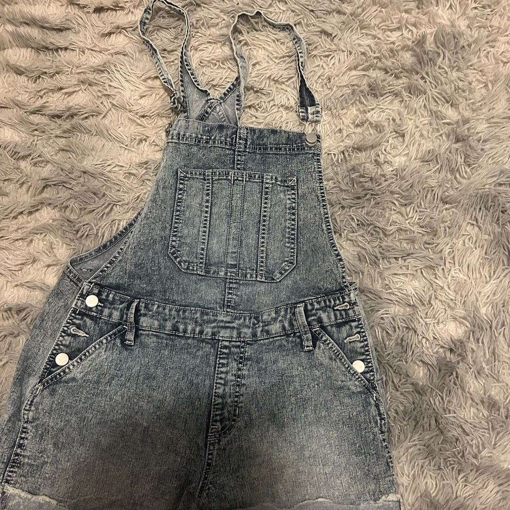 No Boundaries Denim Overalls